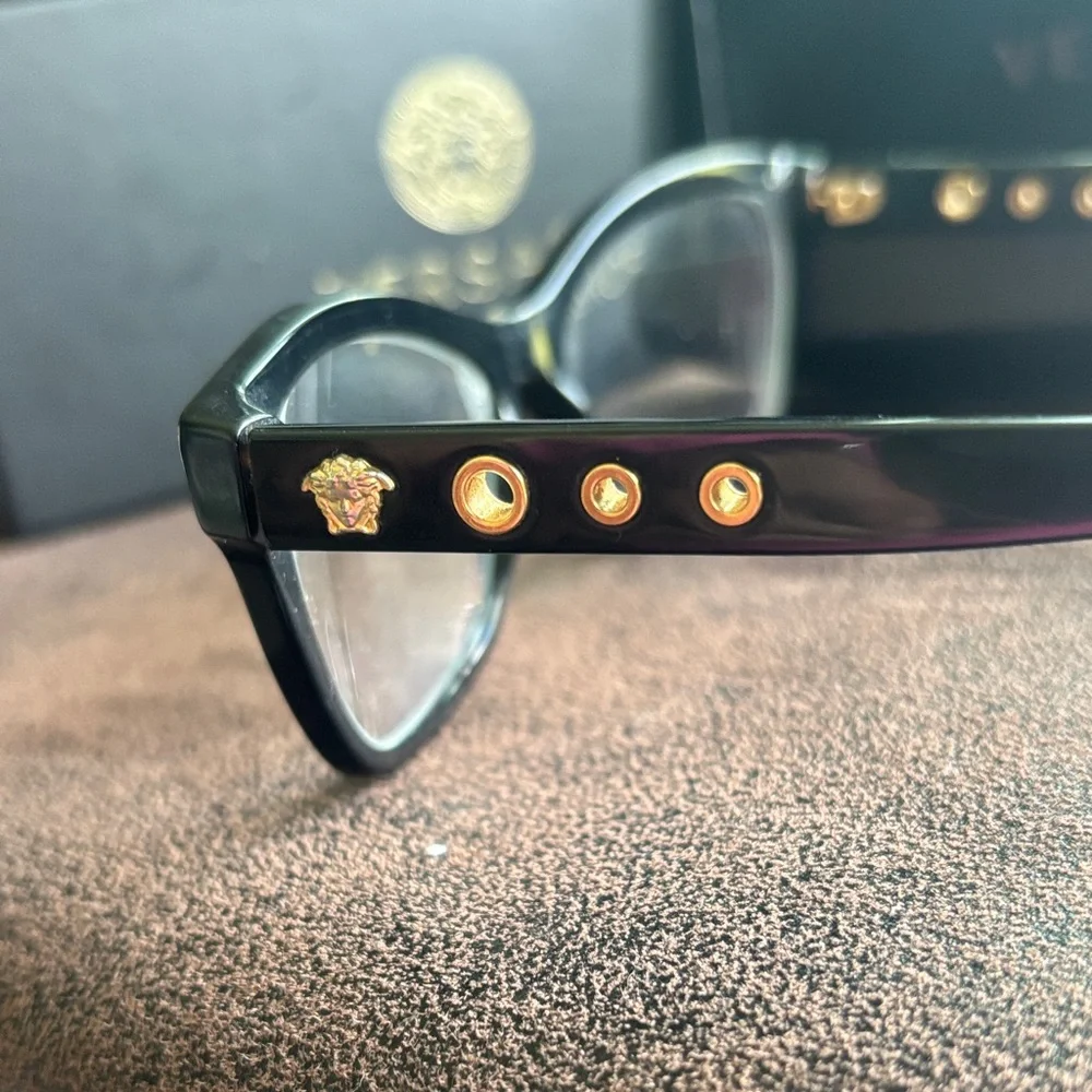 Versace Women's Black Glasses - Picture 2 of 8